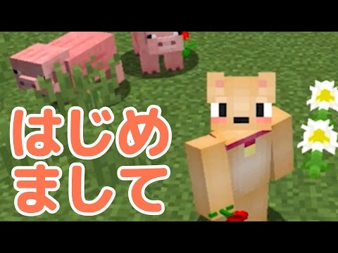 【マインクラフト】#1 新しい世界のはじまり【マイクラ実況】