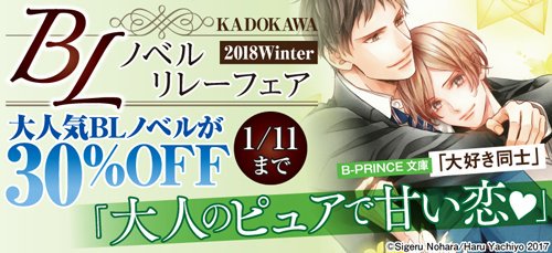 【BLリレーフェア】『あなたの嫁にしてください！」電子書籍30%オフ（1/11まで）